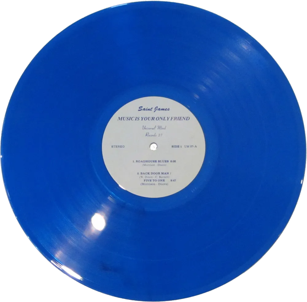 Blue vinyl