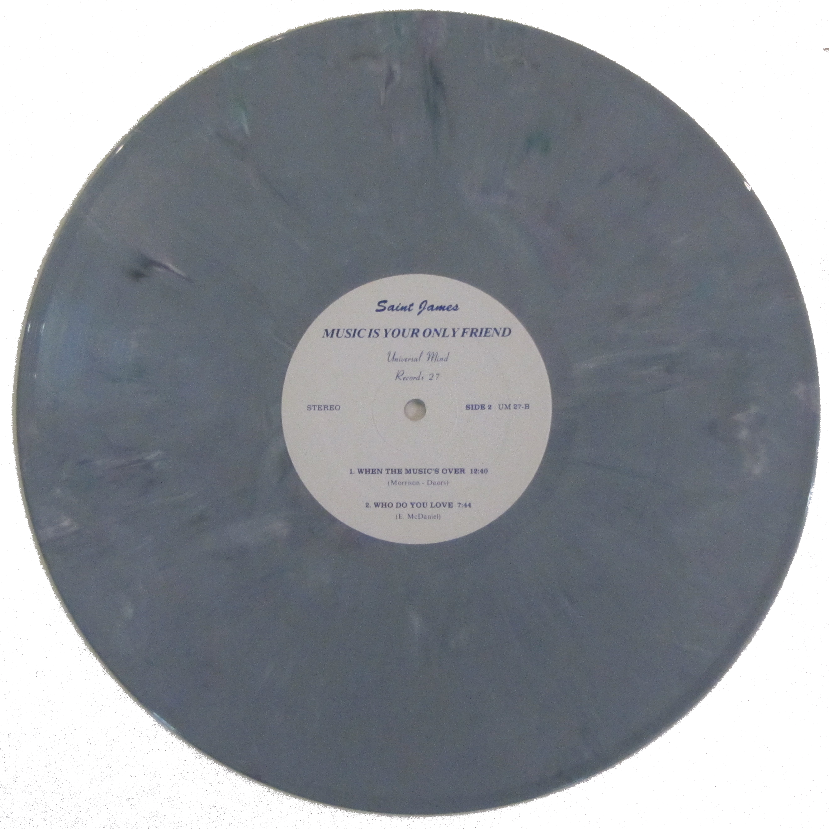 Gray marbled vinyl