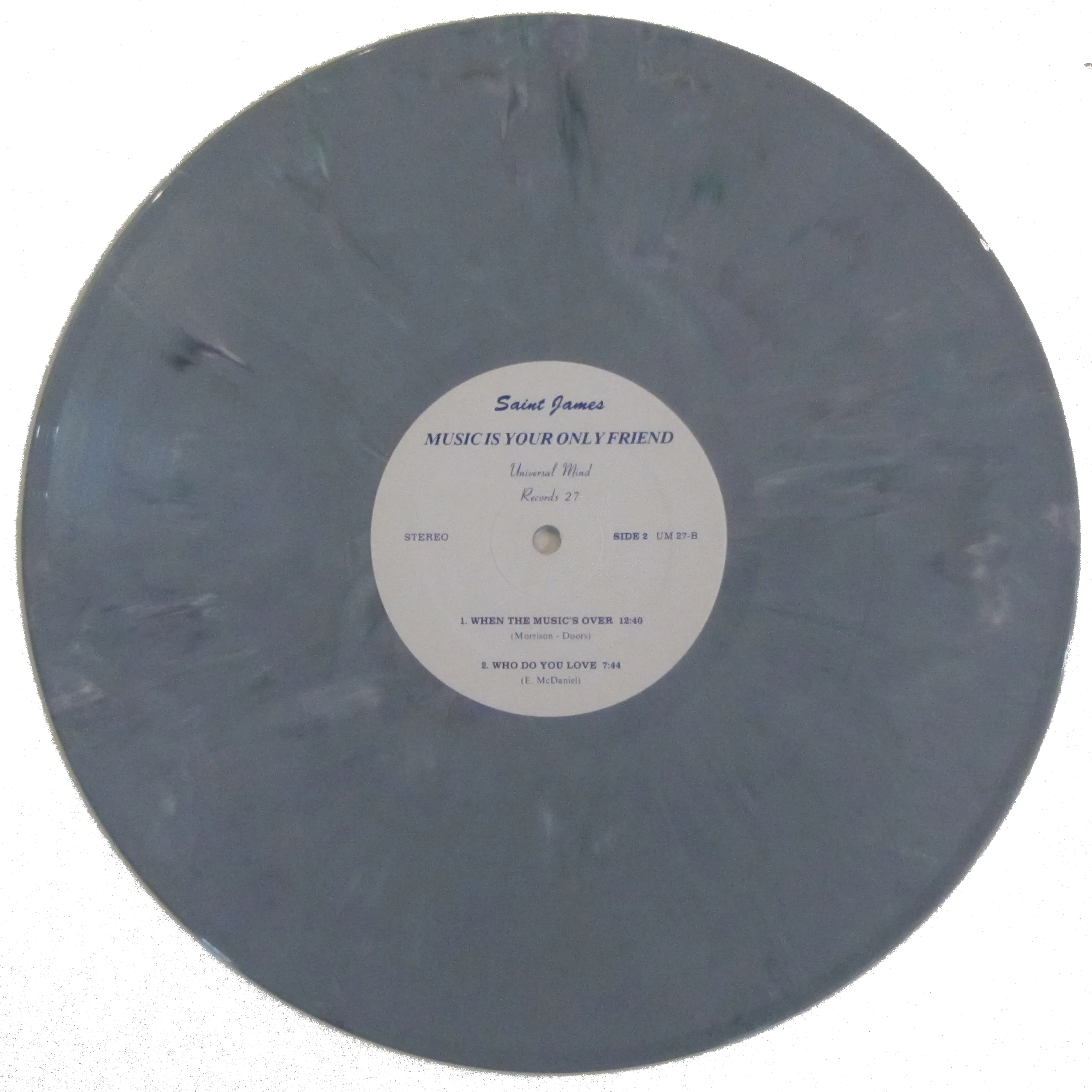 Gray marbled vinyl